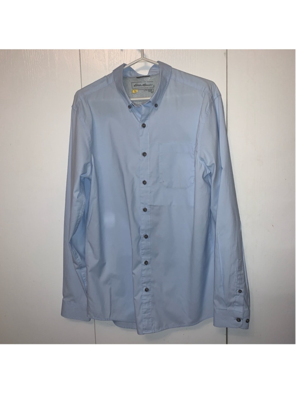 Men's Eddie Bauer Button Down Shirt Size Large Blue